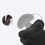 Maxbell Leg Elevation Pillow with Washable Cover Soft Unique Curved Bed Wedge Pillow Dark Gray