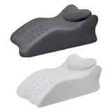 Maxbell Leg Elevation Pillow with Washable Cover Soft Unique Curved Bed Wedge Pillow Dark Gray