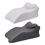 Maxbell Leg Elevation Pillow with Washable Cover Soft Unique Curved Bed Wedge Pillow Dark Gray