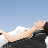 Maxbell Leg Elevation Pillow with Washable Cover Soft Unique Curved Bed Wedge Pillow Dark Gray