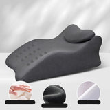 Maxbell Leg Elevation Pillow with Washable Cover Soft Unique Curved Bed Wedge Pillow Dark Gray