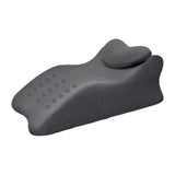 Maxbell Leg Elevation Pillow with Washable Cover Soft Unique Curved Bed Wedge Pillow Dark Gray