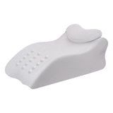 Maxbell Leg Elevation Pillow with Washable Cover Soft Unique Curved Bed Wedge Pillow Light Gray