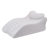 Maxbell Leg Elevation Pillow with Washable Cover Soft Unique Curved Bed Wedge Pillow Light Gray