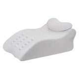 Maxbell Leg Elevation Pillow with Washable Cover Soft Unique Curved Bed Wedge Pillow Light Gray