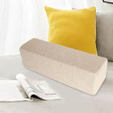 Maxbell Sofa Arm Rest Pillow Creative Waist Backrest Cushion for Reading Bed Sitting Beige