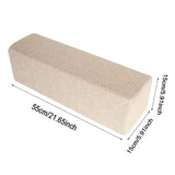 Maxbell Sofa Arm Rest Pillow Creative Waist Backrest Cushion for Reading Bed Sitting Beige