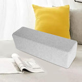 Maxbell Sofa Arm Rest Pillow Creative Waist Backrest Cushion for Reading Bed Sitting Light Grey
