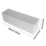 Maxbell Sofa Arm Rest Pillow Creative Waist Backrest Cushion for Reading Bed Sitting Light Grey