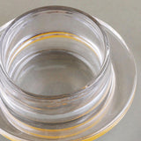 Maxbell Glass Butter Dish with Lid Compact Holder Tray for Candy Desserts Countertop