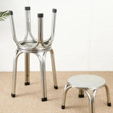 Maxbell 2Pcs Small Low Stools Foot Rest Footstools Ottomans for Kitchen Balcony Dorm