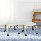 Maxbell 2Pcs Small Low Stools Foot Rest Footstools Ottomans for Kitchen Balcony Dorm