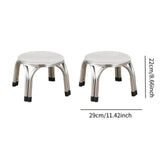 Maxbell 2Pcs Small Low Stools Foot Rest Footstools Ottomans for Kitchen Balcony Dorm
