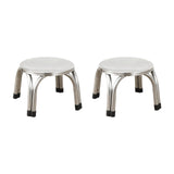 Maxbell 2Pcs Small Low Stools Foot Rest Footstools Ottomans for Kitchen Balcony Dorm