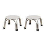 Maxbell 2Pcs Small Low Stools Foot Rest Footstools Ottomans for Kitchen Balcony Dorm