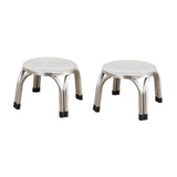 Maxbell 2Pcs Small Low Stools Foot Rest Footstools Ottomans for Kitchen Balcony Dorm