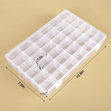 Maxbell Clear Organizer Box 36 Grids Clear Storage for Jewelry Fishing Tackles