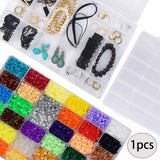 Maxbell Clear Organizer Box 36 Grids Clear Storage for Jewelry Fishing Tackles