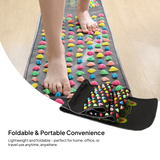 Maxbell Acupressure Mat Reflexology Walking Stone Home Foldable Foot Massage Mat Pad