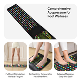 Maxbell Acupressure Mat Reflexology Walking Stone Home Foldable Foot Massage Mat Pad