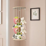 Maxbell Corner Stuffed Animal Holder Stuffed Animal Storage Shelf Organizer for Dorm