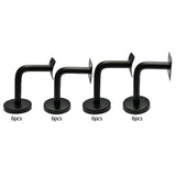 Maxbell 6Pcs Stainless Steel Handrail Brackets for Home Corridors Indoor/Outdoor Use 6cmx6cmx5cm Fixed Curved Plate