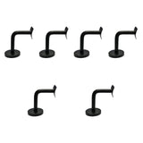 Maxbell 6Pcs Stainless Steel Handrail Brackets for Home Corridors Indoor/Outdoor Use 6cmx6cmx5cm Fixed Curved Plate