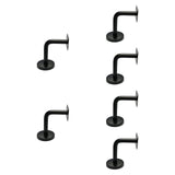 Maxbell 6Pcs Stainless Steel Handrail Brackets for Home Corridors Indoor/Outdoor Use 6cmx6cmx5cm Fixed Flat Plate