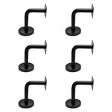 Maxbell 6Pcs Stainless Steel Handrail Brackets for Home Corridors Indoor/Outdoor Use 6cmx6cmx5cm Fixed Flat Plate