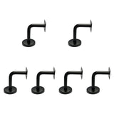 Maxbell 6Pcs Stainless Steel Handrail Brackets for Home Corridors Indoor/Outdoor Use 6cmx6cmx5cm Fixed Flat Plate