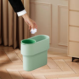 Maxbell Trash Can with Removable Mini Cup Garbage Can for Bathroom Kitchen Guestroom Green