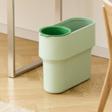 Maxbell Trash Can with Removable Mini Cup Garbage Can for Bathroom Kitchen Guestroom Green
