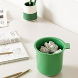 Maxbell Trash Can with Removable Mini Cup Garbage Can for Bathroom Kitchen Guestroom Green