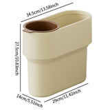 Maxbell Trash Can with Removable Mini Cup Garbage Can for Bathroom Kitchen Guestroom Yellow