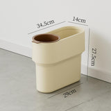 Maxbell Trash Can with Removable Mini Cup Garbage Can for Bathroom Kitchen Guestroom Yellow