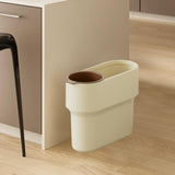 Maxbell Trash Can with Removable Mini Cup Garbage Can for Bathroom Kitchen Guestroom Yellow