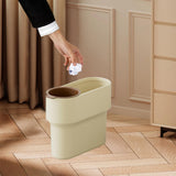 Maxbell Trash Can with Removable Mini Cup Garbage Can for Bathroom Kitchen Guestroom Yellow