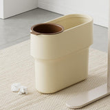 Maxbell Trash Can with Removable Mini Cup Garbage Can for Bathroom Kitchen Guestroom Yellow