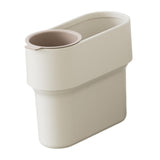 Maxbell Trash Can with Removable Mini Cup Garbage Can for Bathroom Kitchen Guestroom White