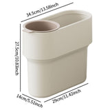 Maxbell Trash Can with Removable Mini Cup Garbage Can for Bathroom Kitchen Guestroom White