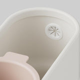 Maxbell Trash Can with Removable Mini Cup Garbage Can for Bathroom Kitchen Guestroom White