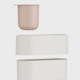 Maxbell Trash Can with Removable Mini Cup Garbage Can for Bathroom Kitchen Guestroom White