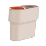 Maxbell Trash Can with Removable Mini Cup Garbage Can for Bathroom Kitchen Guestroom Beige