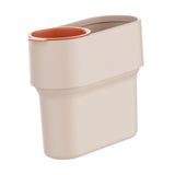 Maxbell Trash Can with Removable Mini Cup Garbage Can for Bathroom Kitchen Guestroom Beige