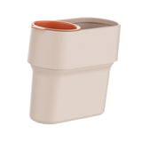 Maxbell Trash Can with Removable Mini Cup Garbage Can for Bathroom Kitchen Guestroom Beige