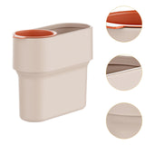 Maxbell Trash Can with Removable Mini Cup Garbage Can for Bathroom Kitchen Guestroom Beige