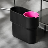 Maxbell Trash Can with Removable Mini Cup Garbage Can for Bathroom Kitchen Guestroom Black