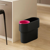 Maxbell Trash Can with Removable Mini Cup Garbage Can for Bathroom Kitchen Guestroom Black