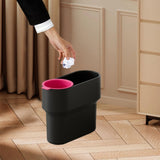 Maxbell Trash Can with Removable Mini Cup Garbage Can for Bathroom Kitchen Guestroom Black