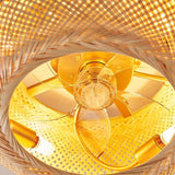 Maxbell Ceiling Fan with Light Bohemian Adjustable for Dining Room Farmhouse Kitchen